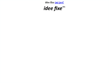 Tablet Screenshot of ideefixe.krap.pl